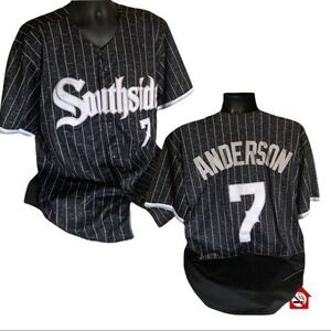 SOUTHSIDE 7 Anderson Short Sleeve Jersey Raised‎ Lettering Front button